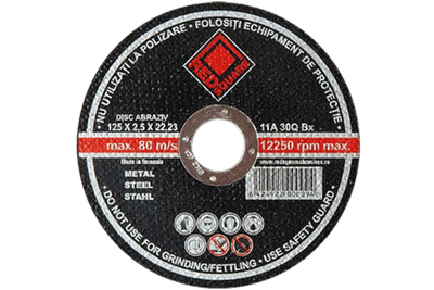 Disc abraziv de debitat metal Red Square 125 x 1,5 x 22,23 mm RSM1251 foto