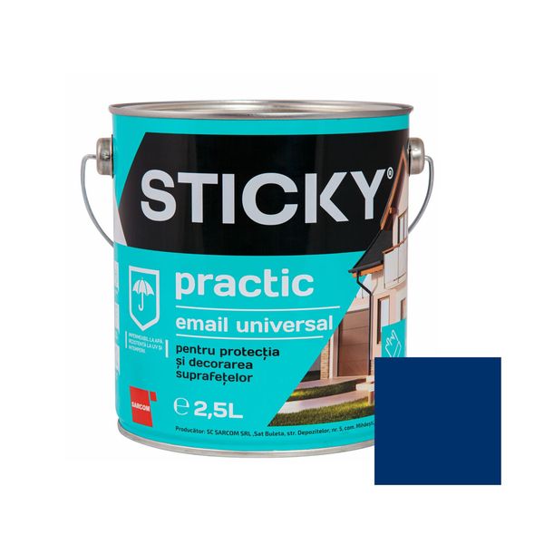 STICKY PRACTIC Email Alchidic Albastru 2,5 L SP25AB foto