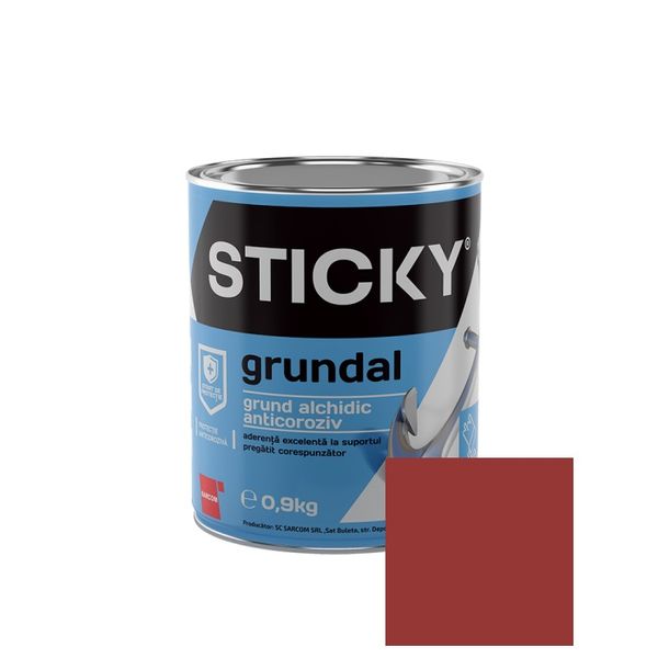 STICKY Grund Alchidic Anticoroziv Rosu-Oxid 0,9 kg SG09RO foto