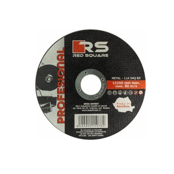 Disc abraziv de debitat metal Red Square 180 x 1,5 x 22,23 RSM18015 foto