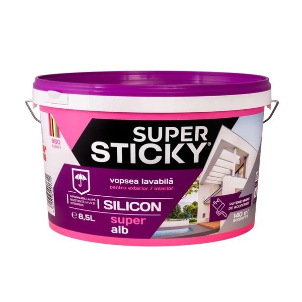 SUPER STICKY Силиконовая Краска 5 л. SSS-5 фото