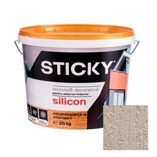 STICKY Декоративная Силиконовая Штукатурка, Короед, Капучино, 25 кг TDS25CP фото