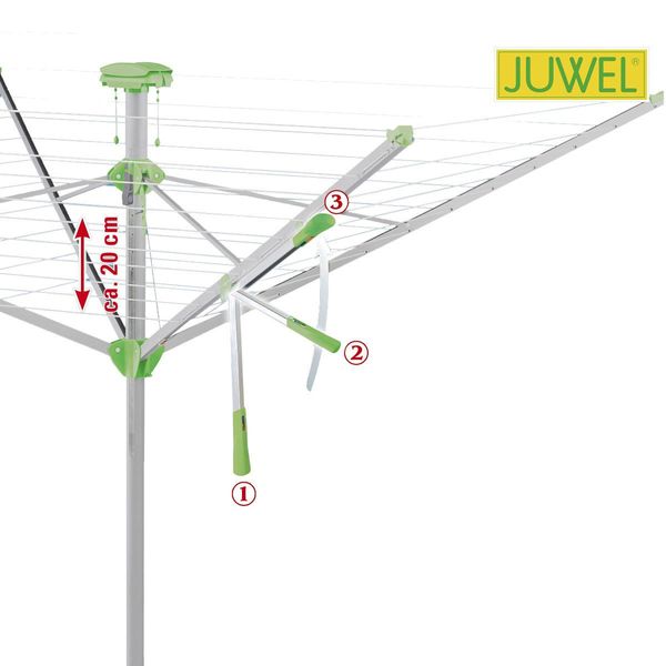 вращающаяся сушилка для белья Juwel Novaplus 600 Lift 51 m 30091 фото