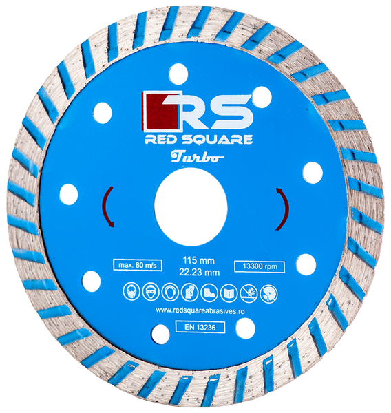 Disc diamantat Turbo Red Square 180 x 22,23 mm DDT115 foto
