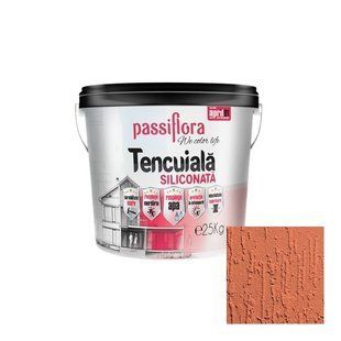 PASSIFLORA Декоративная Силиконовая Штукатурка, Короед R15, Медь, 25 кг R15-AR фото