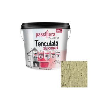 PASSIFLORA Декоративная Силиконовая Штукатурка, Короед R15, Олива, 25 кг R15-OL фото