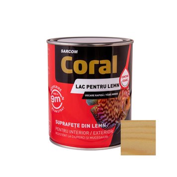 CORAL Lac pentru Lemn pe Baza de Apa 0,75 L, Incolor CL07IC foto