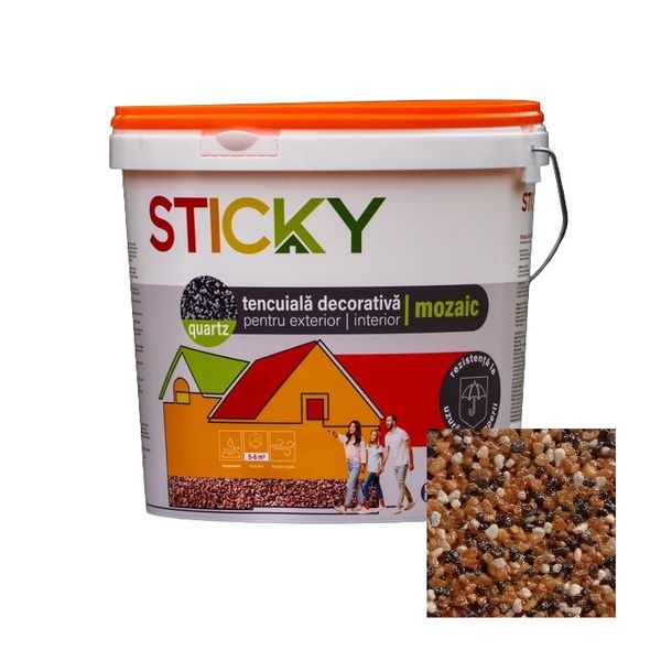 STICKY Tencuiala Decorativa Mozaic M703, 25 kg TDM703 foto