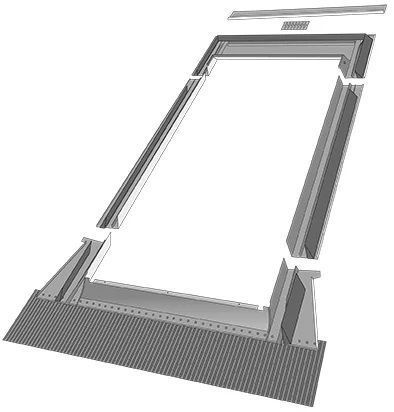 Оклады для профилированных кровельных покрытий Fakro EZV 94 x 140 см EZV-09 фото