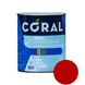 CORAL AQUA Эмаль на Водной Основе, Красная 0,6 л CA06RS фото 1