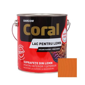 CORAL Lac pentru Lemn pe Baza de Apa 2,5 L, Cires CL25CR foto