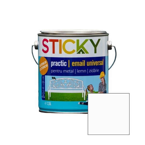 STICKY PRACTIC Email Alchidic Alb 2,5 L SP25AL foto