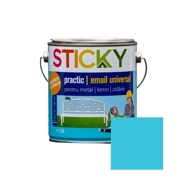 STICKY PRACTIC Email Alchidic Bleu 2,5 L SP25BL foto