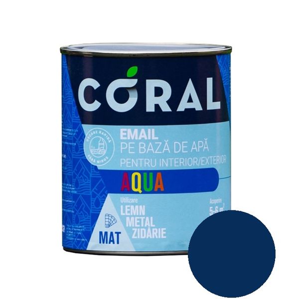 CORAL AQUA Email pe Baza de Apa, Albastru Safir 0,6 L CA06AS foto