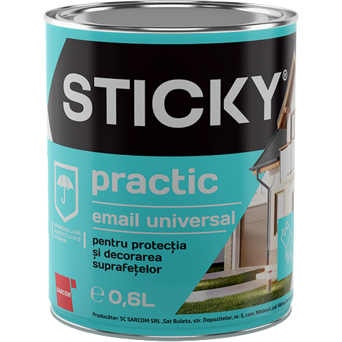 STICKY PRACTIC Email Alchidic Alb 0,6 L SP06AL foto