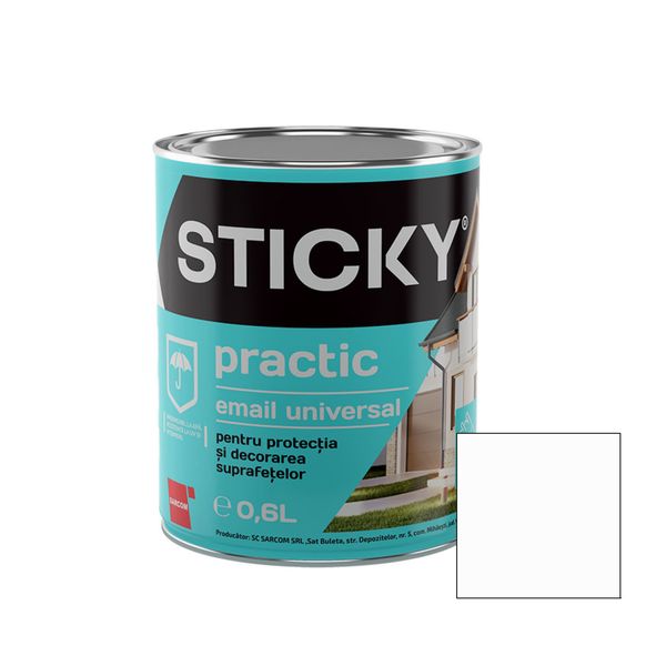 STICKY PRACTIC Email Alchidic Alb 0,6 L SP06AL foto