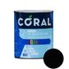 CORAL AQUA Эмаль на Водной Основе, Чёрная 0,6 л CA06NG фото 1