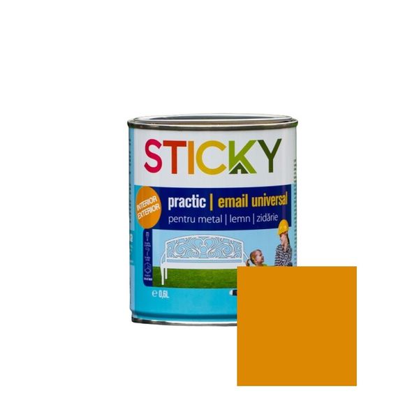 STICKY PRACTIC Email Alchidic Ocru 0,6 L SP06OC foto