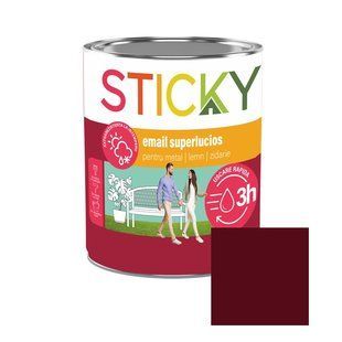 STICKY Эмаль Быстросохнущая Коричневая 0,75 л SR07MR фото