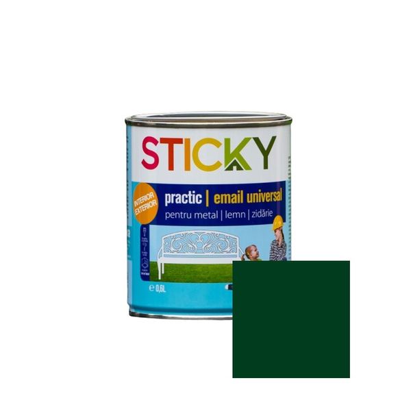 STICKY PRACTIC Email Alchidic Verde 0,6 L SP06VD foto